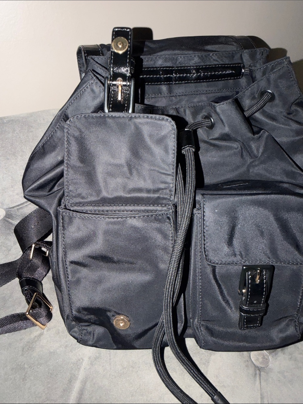 Tory Burch black Nylon Backpack - Picture 7 of 9